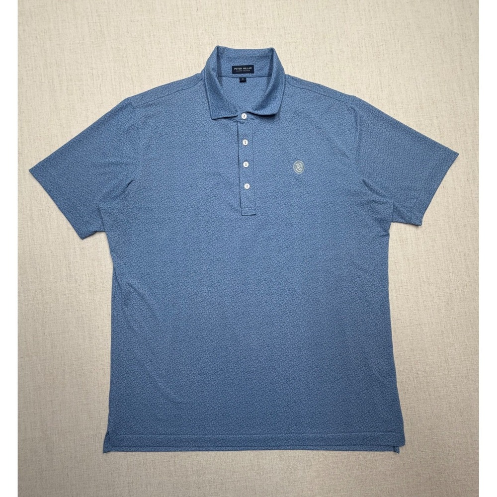 Peter Millar Crown Crafted Mens XL  Cherokee Town & Country Club Short Sleeve